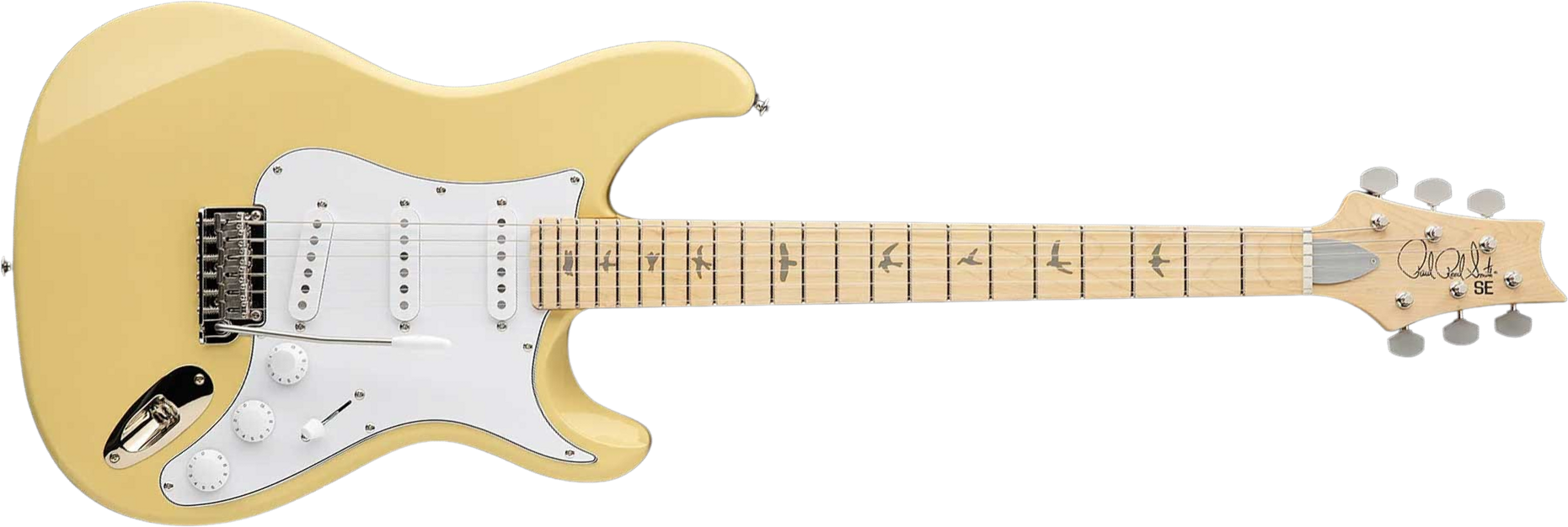 Prs John Mayer Silver Sky Maple Se Signature 3s Trem Mn - Moon White - Guitare Électrique Forme Str - Main picture