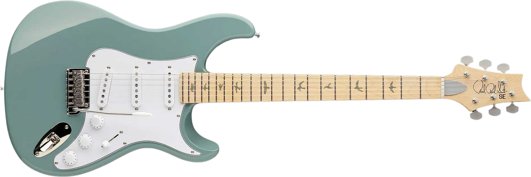 Prs John Mayer Silver Sky Maple Se Signature 3s Trem Mn - Stone Blue - Guitare Électrique Forme Str - Main picture