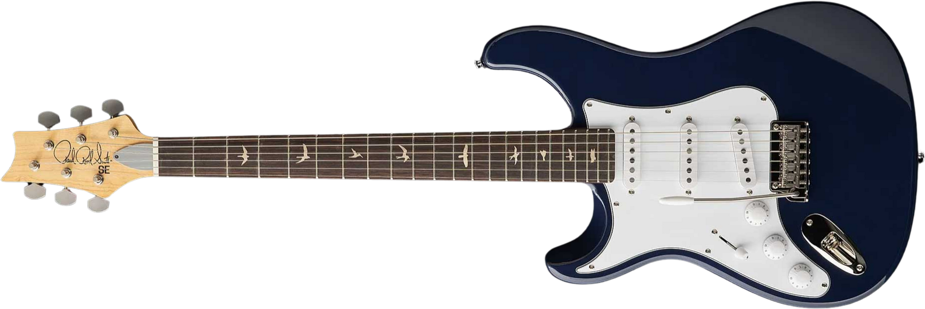 Prs John Mayer Silver Sky Rosewood Lh Se Signature Gaucher 3s Trem Rw - Trad Blue - Guitare Électrique Forme Str - Main picture