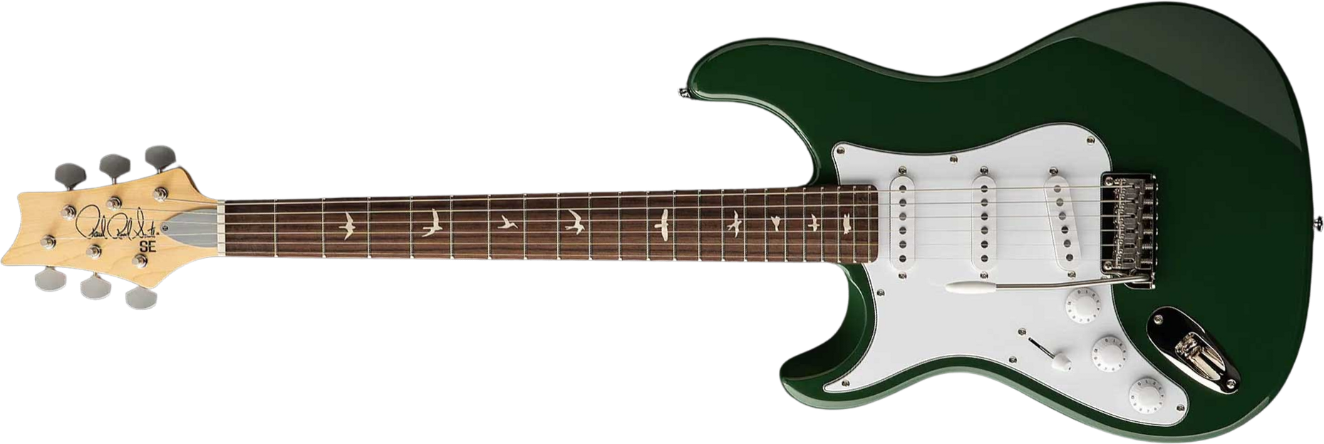 Prs John Mayer Silver Sky Rosewood Lh Se Signature Gaucher 3s Trem Rw - Lauren Green - Guitare Électrique Forme Str - Main picture
