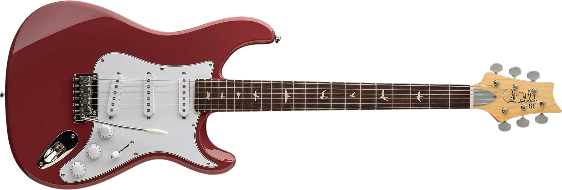 Prs John Mayer Silver Sky Rosewood Se Signature 3s Trem Rw - Derby Red - Guitare Électrique Forme Str - Main picture