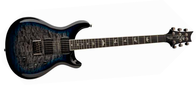 Prs Mark Holcomb Se Signature 2h Seymour Duncan Ht Eb - Holcomb Blue Burst - Guitare Électrique MÉtal - Main picture