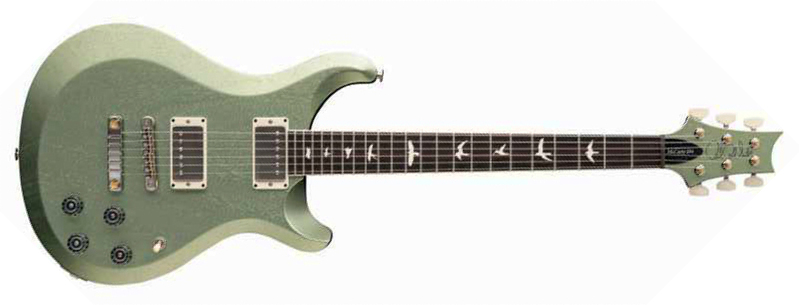 Prs Mccarty 594 Thinline S2 Usa 2h 58/15lt Ht Rw - Mavis Mint Metallic Satin - Guitare Électrique Double Cut - Main picture