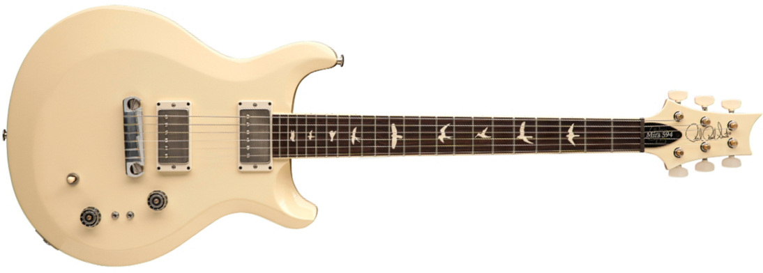 Prs Mira 594 S2 Usa 2h Ht Rw - Antique White - Guitare Électrique Double Cut - Main picture