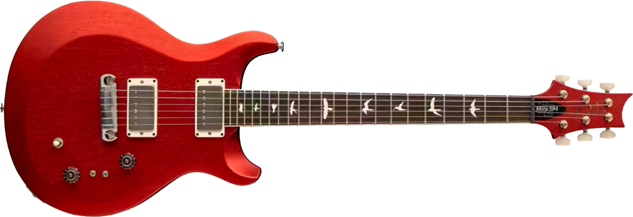 Prs Mira 594 Satin S2 Usa 2h Ht Rw - Red Apple Metallic - Guitare Électrique Double Cut - Main picture