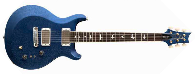 Prs Mira 594 Satin S2 Usa 2h Ht Rw - Metallic Midnight - Guitare Électrique Double Cut - Main picture