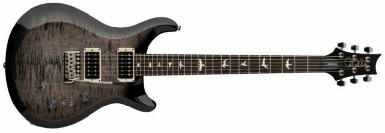 Prs S2 Custom 24-08 Usa 2h Trem Rw - Faded Grey Black Burst - Guitare Électrique Double Cut - Main picture