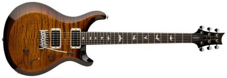 Prs S2 Custom 24 Usa 2024 Hh Trem Rw - Black Amber - Guitare Électrique Double Cut - Main picture