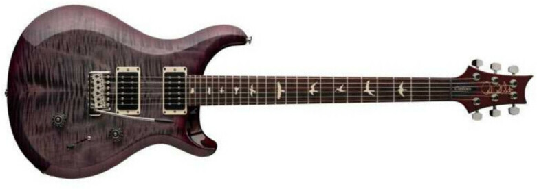Prs S2 Custom 24 Usa 2024 Hh Trem Rw - Faded Gray Black Purple Burst - Guitare Électrique Double Cut - Main picture