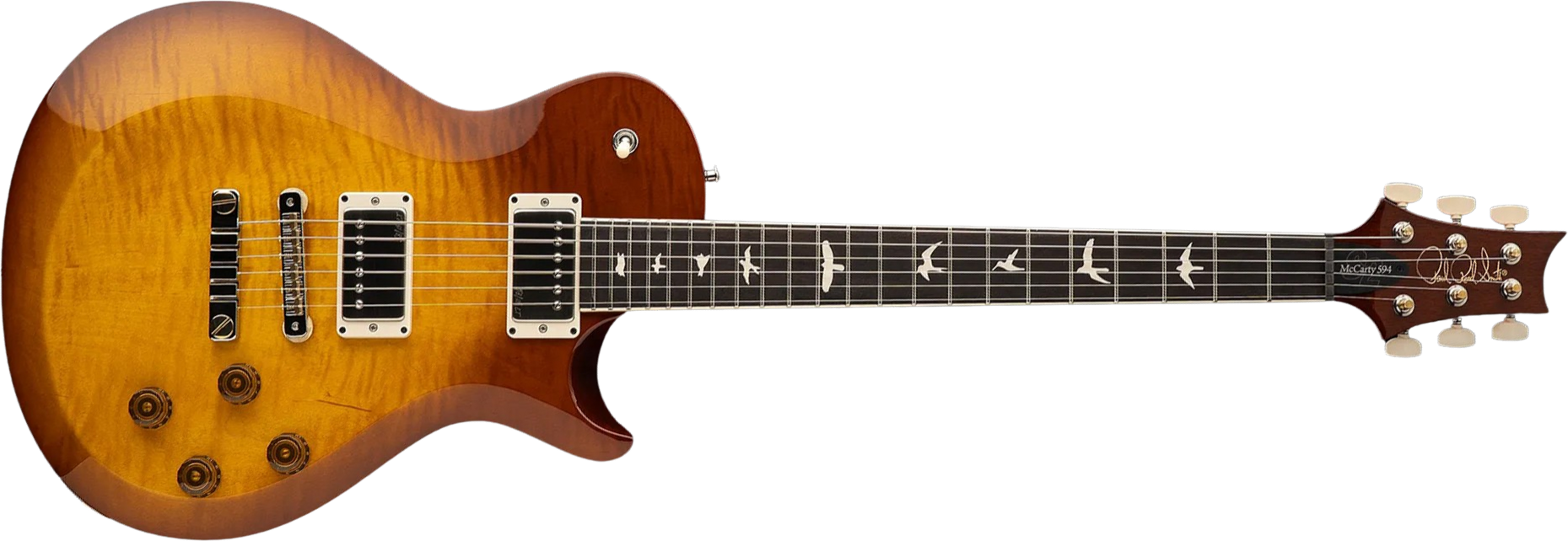 Prs S2 Mccarty 594 Singlecut Usa 2h 58/15lt Ht Rw - Honey Gold Burst - Guitare Électrique Single Cut - Main picture