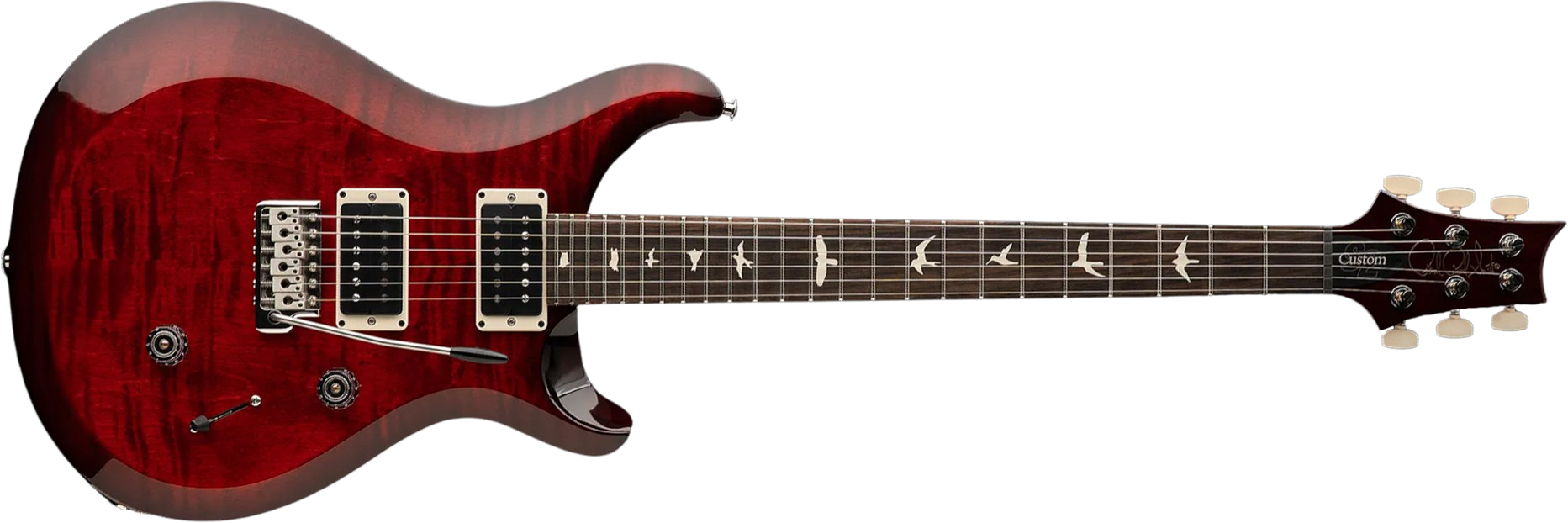 Prs S2 Mccarty 594 Usa 2h 58/15lt Ht Rw - Fire Red Burst - Guitare Électrique Double Cut - Main picture