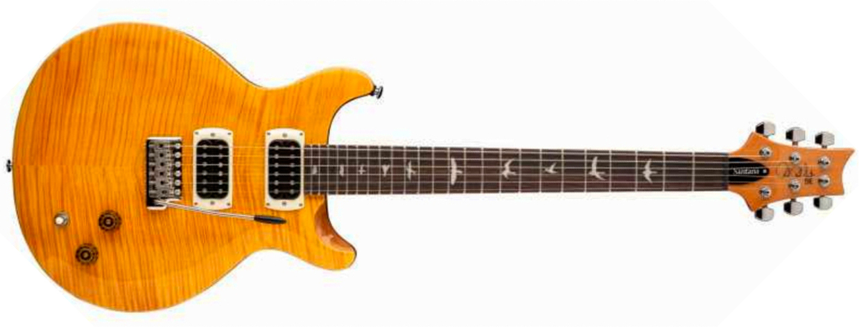 Prs Santana Se Signature 2h Trem Rw - Yellow - Guitare Électrique Double Cut - Main picture