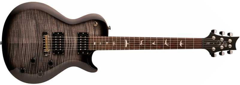 Prs Se 245 2021 Hh Ht Rw +housse - Charcoal Burst - Guitare Électrique Single Cut - Main picture