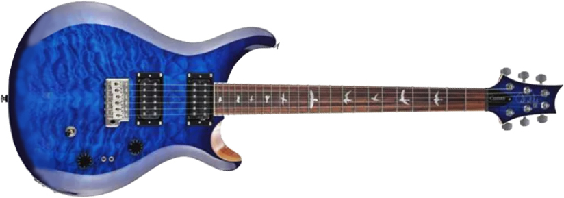Prs Se Custom 24-08 2023 2h Trem Rw - Faded Blue - Guitare Électrique Double Cut - Main picture