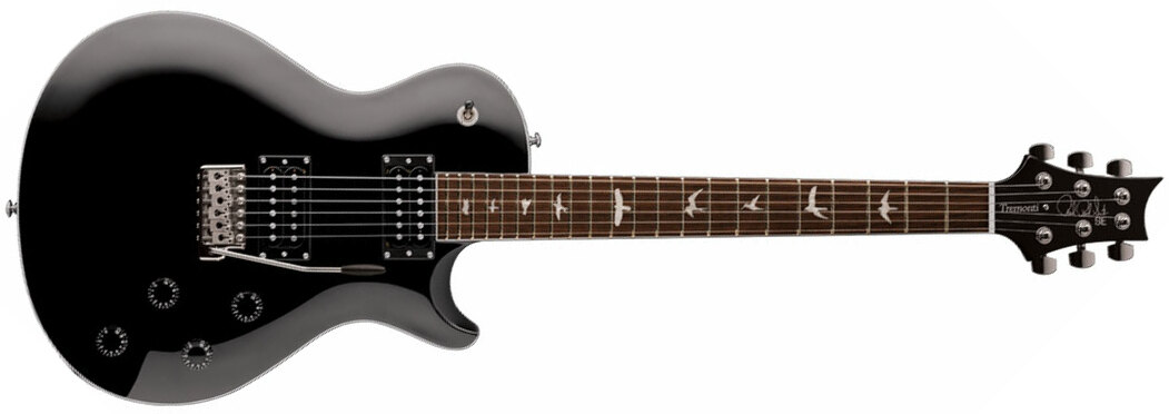 Prs Se Mark Tremonti Standard 2021 Signature Hh Trem Rw +housse - Black - Guitare Électrique Single Cut - Main picture