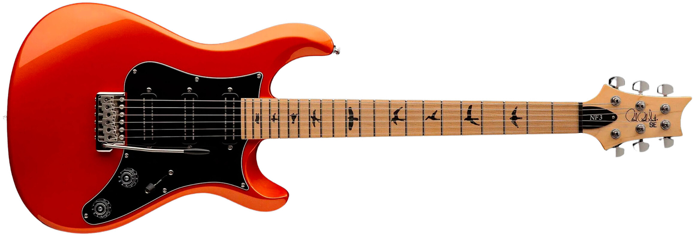 Prs Se Nf3 Maple 3mh Trem Rw - Metallic Orange - Guitare Électrique Double Cut - Main picture