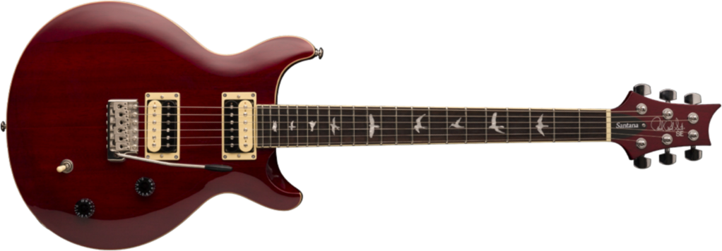 Prs Se Santana Standard 2018 Hh Trem Rw - Vintage Cherry - Guitare Électrique Double Cut - Main picture