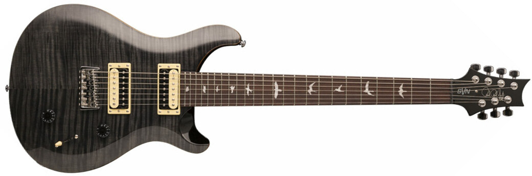 Prs Se Svn 7-strings - Gray Black - Guitare Électrique 7 Cordes - Main picture