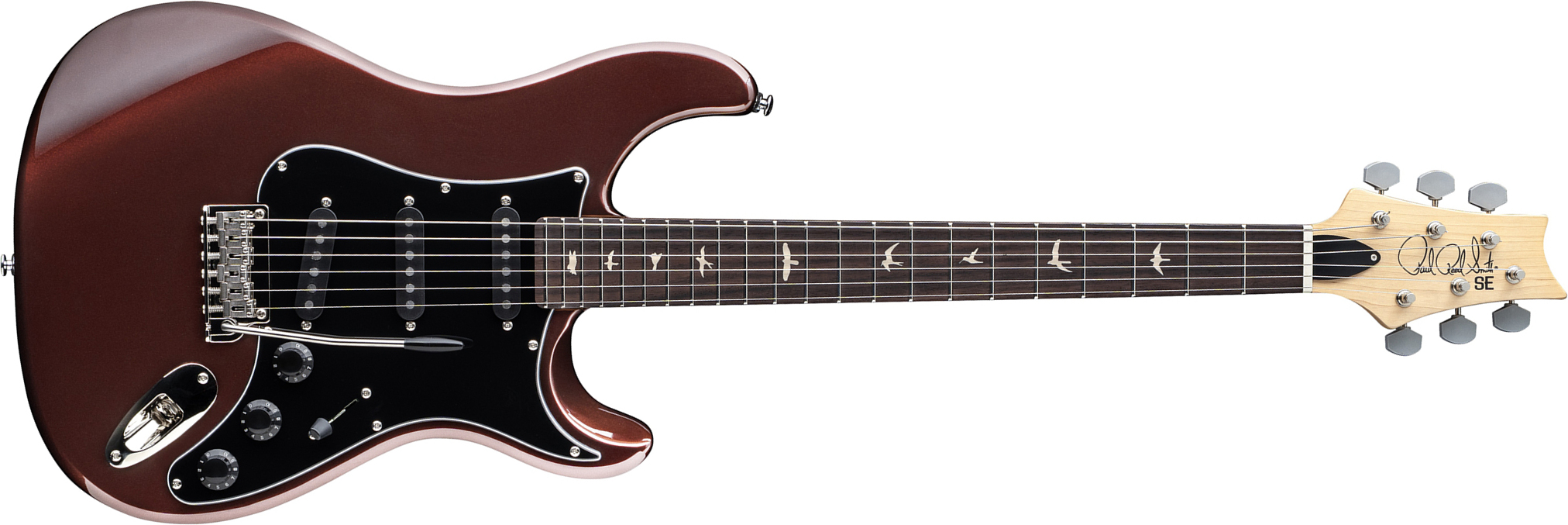 Prs Silver Sky Defender Se Ltd Signature 3s Trem Rw - Sedona Red - Guitare Électrique Forme Str - Main picture