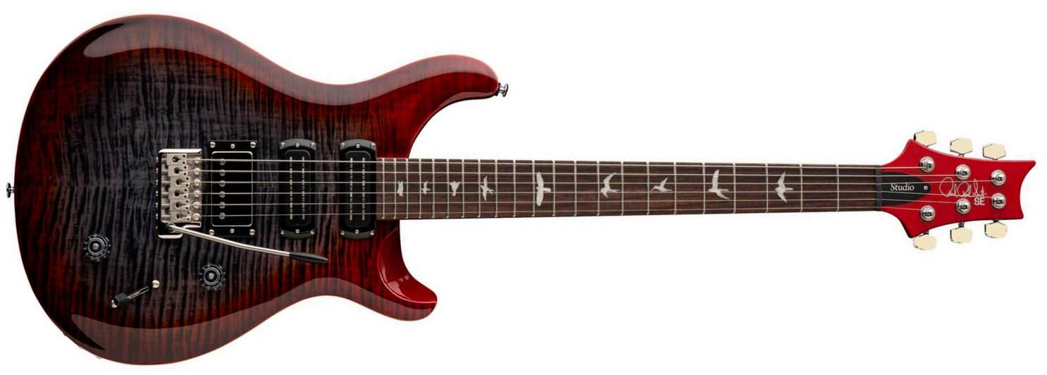 Prs Studio Se 1h 2mh Trem Rw - Charcoal Cherry Burst - Guitare Électrique Double Cut - Main picture