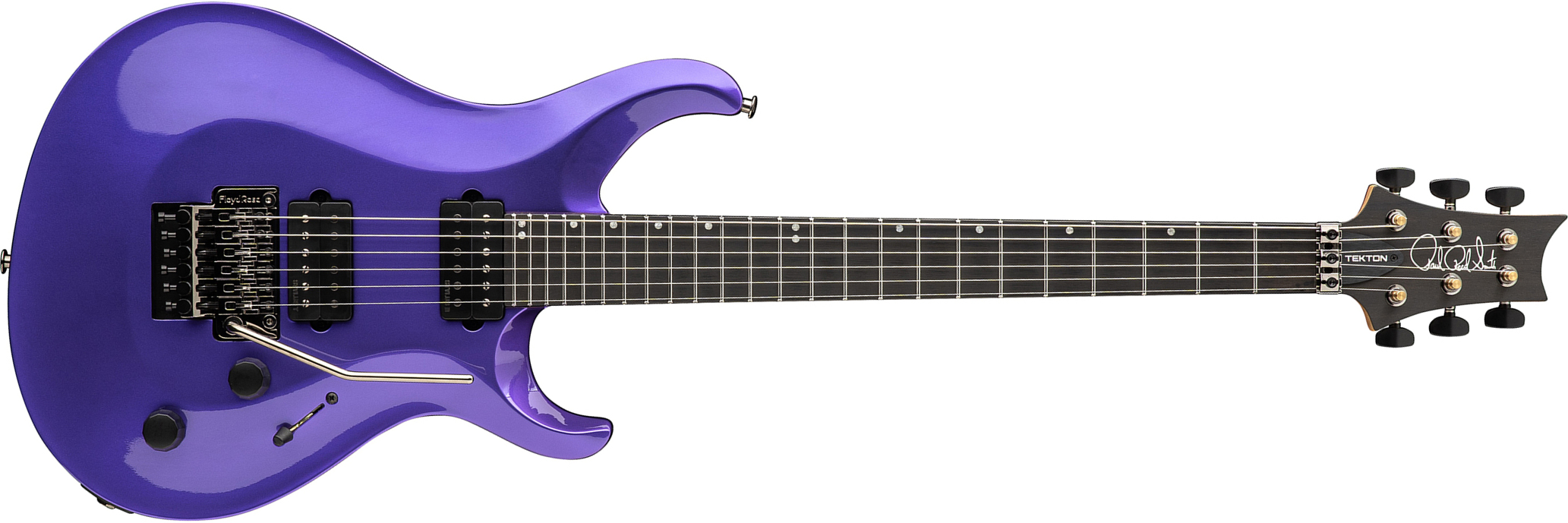 Prs Tekton Floyd Usa 2h Fr Eb - Purple Royale - Guitare Électrique Double Cut - Main picture