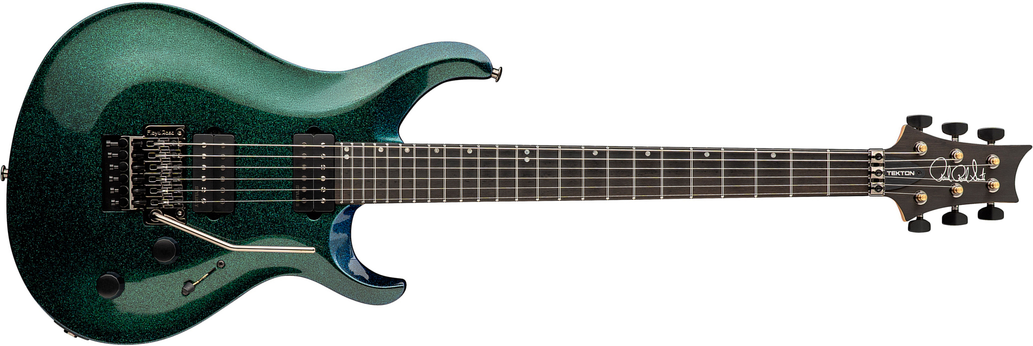 Prs Tekton Floyd Usa 2h Fr Eb - Multi-metal Flake - Guitare Électrique Double Cut - Main picture