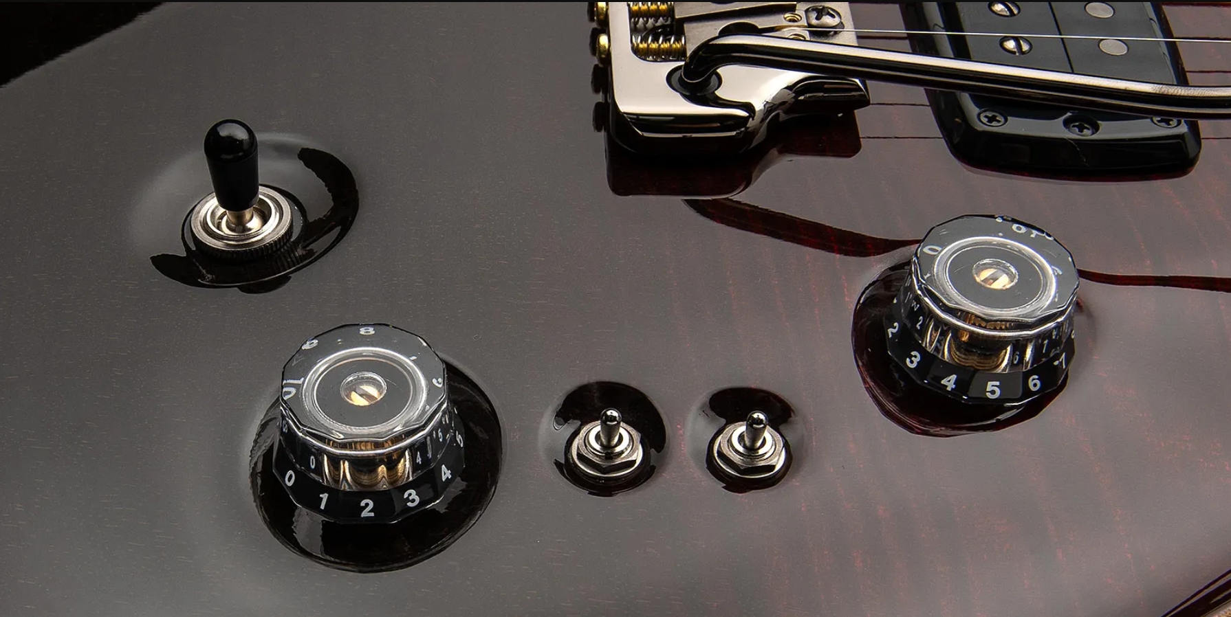 Prs Custom 24-08 Mango Top Ltd Usa 2h Trem Rw - Fire Red Gray/black Fade - Guitare Électrique Double Cut - Variation 2