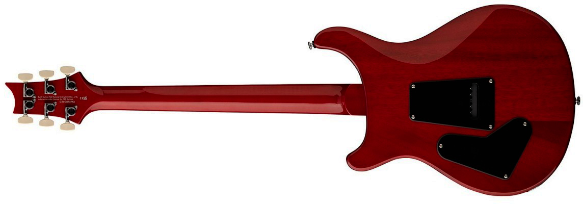 Prs Custom 24-08 Se (wing Tuners) 2h Trem Rw - Charcoal Cherry Burst - Guitare Électrique Double Cut - Variation 2