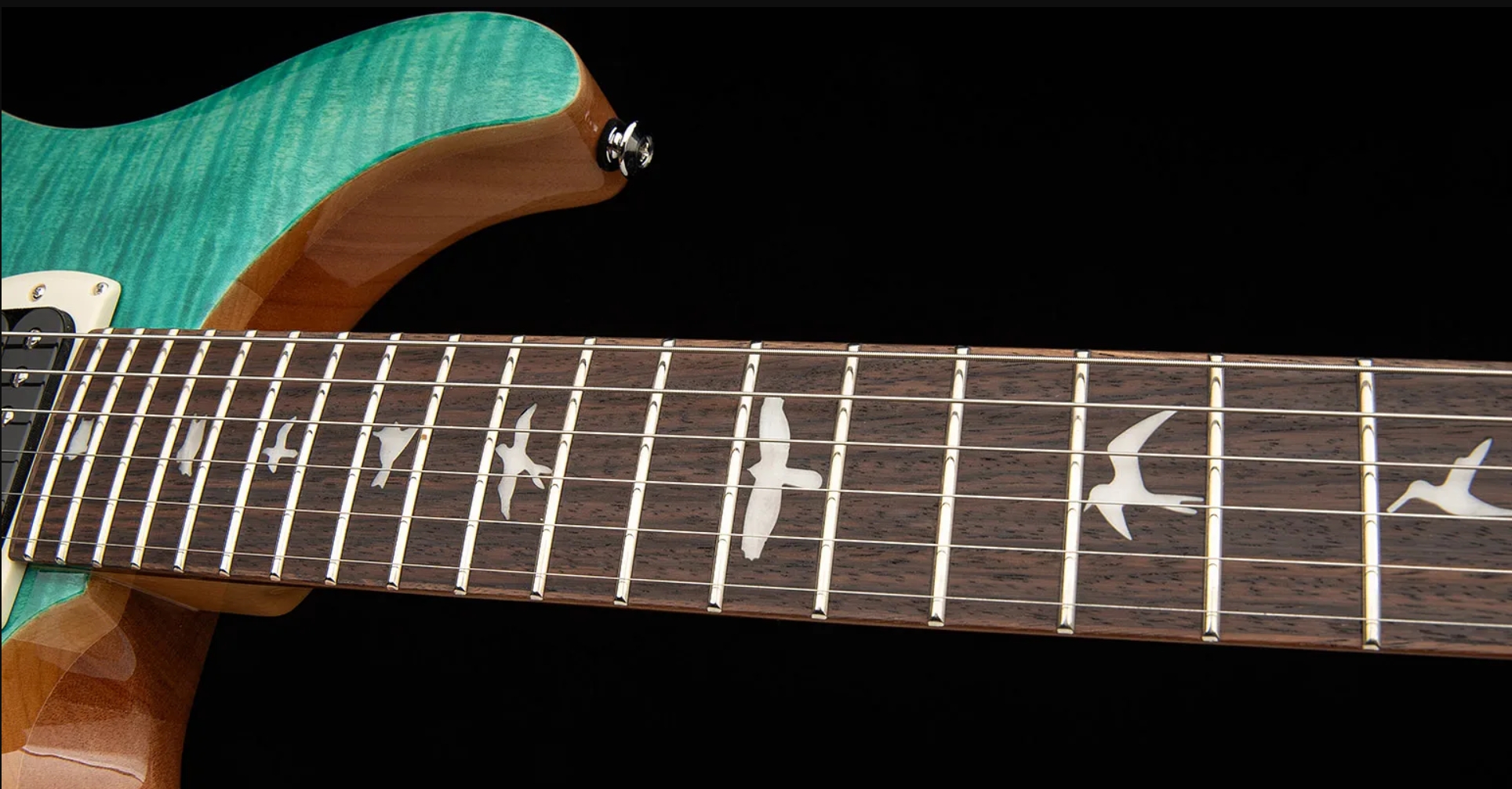 Prs Custom 24-08 Se (wing Tuners) 2h Trem Rw - Turquoise - Guitare Électrique Double Cut - Variation 4