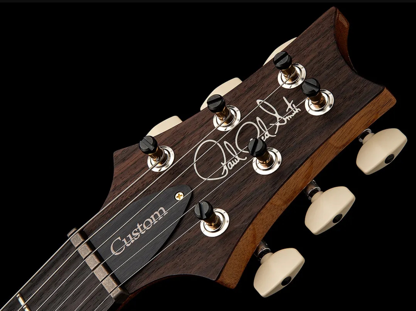 Prs Custom 24-08 Usa 2h Tci Trem Rw - Black Gold Wraparound Burst - Guitare Électrique Double Cut - Variation 3