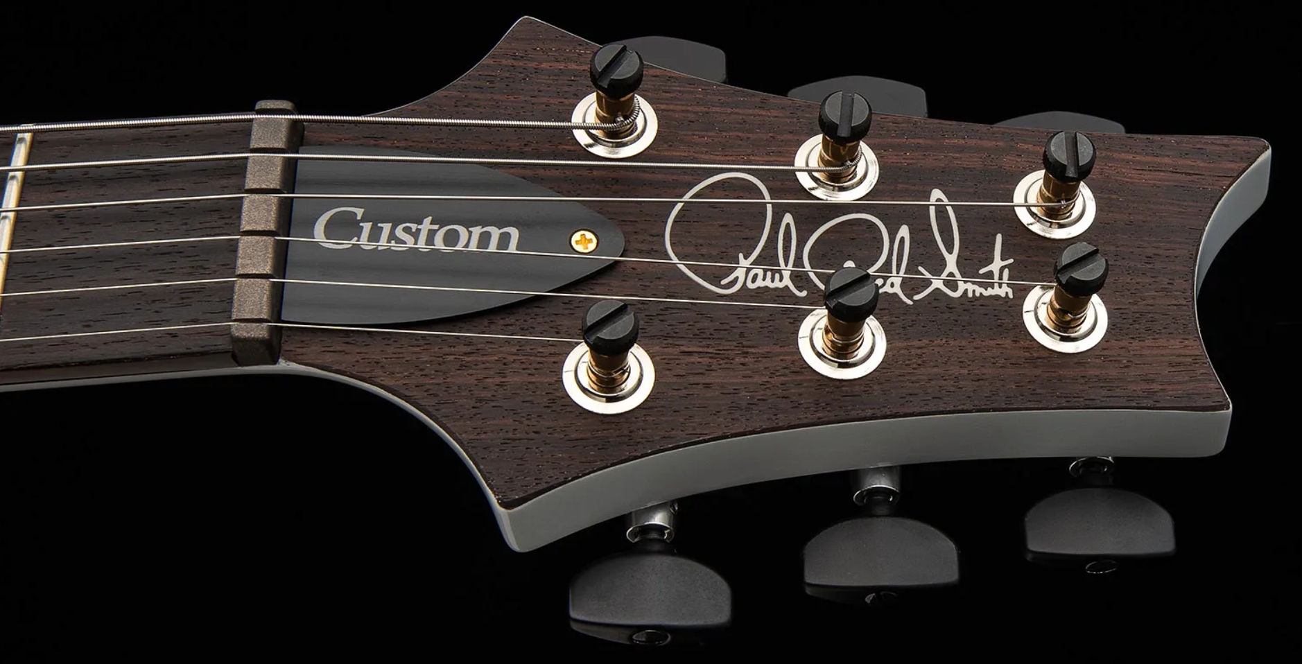 Prs Custom 24-08 Usa 2h Tci Trem Rw - Antique White Top / Natural Back - Guitare Électrique Double Cut - Variation 4
