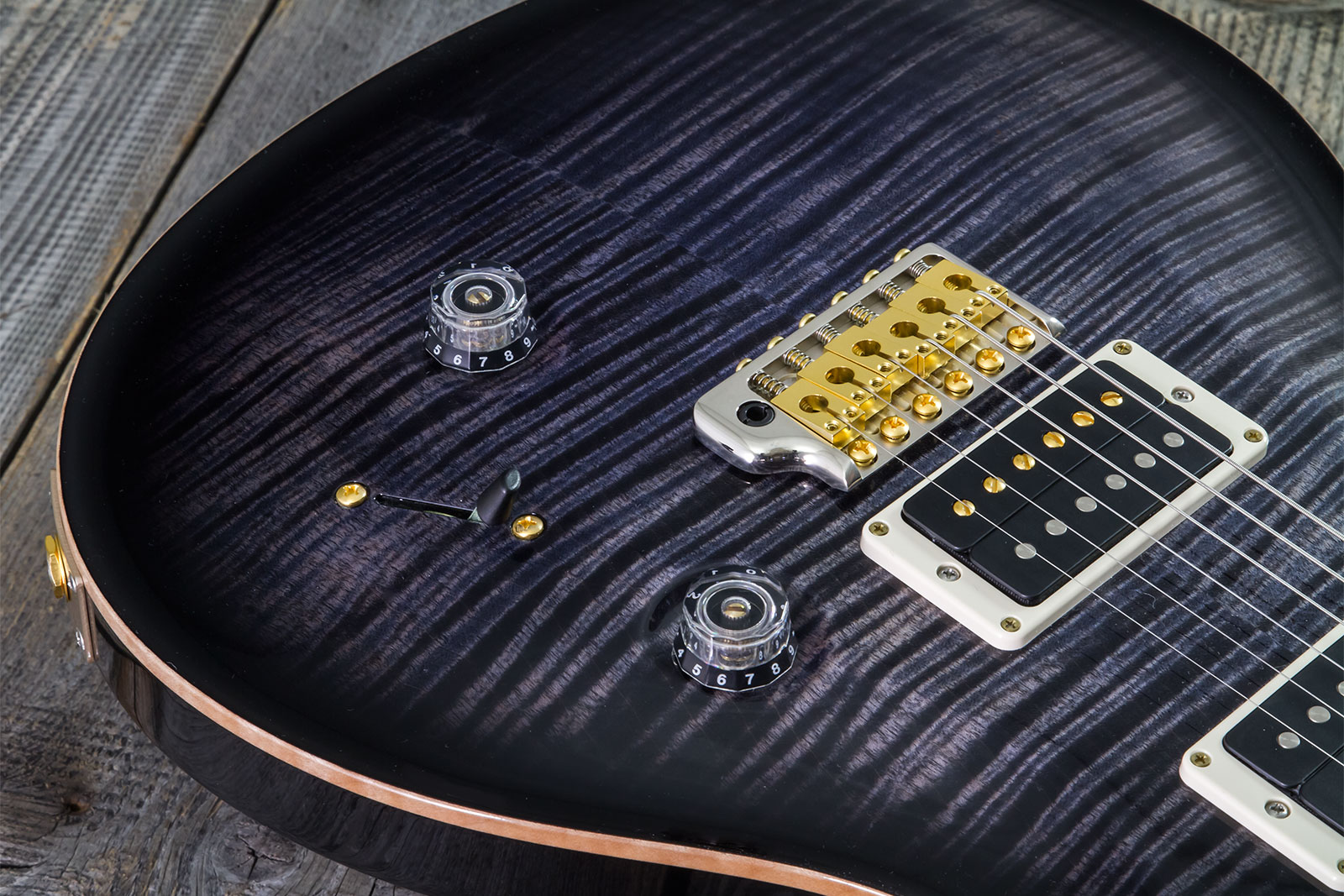 Prs Custom 24 10 Top Hand-signed Usa 2h Trem Rw #0383878 - Purple Mist - Guitare Électrique Double Cut - Variation 3