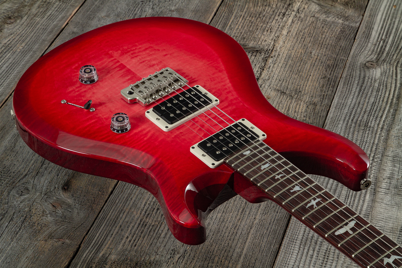 Prs Custom 24 10th Ann. S2 Ltd Usa 2h 85/15 Ht Rw - Bonni Pink Cherry Burst - Guitare Électrique Double Cut - Variation 2