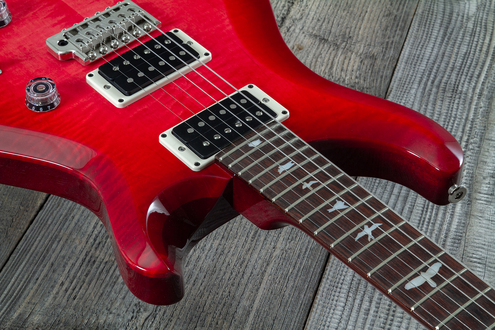 Prs Custom 24 10th Ann. S2 Ltd Usa 2h 85/15 Ht Rw - Bonni Pink Cherry Burst - Guitare Électrique Double Cut - Variation 4