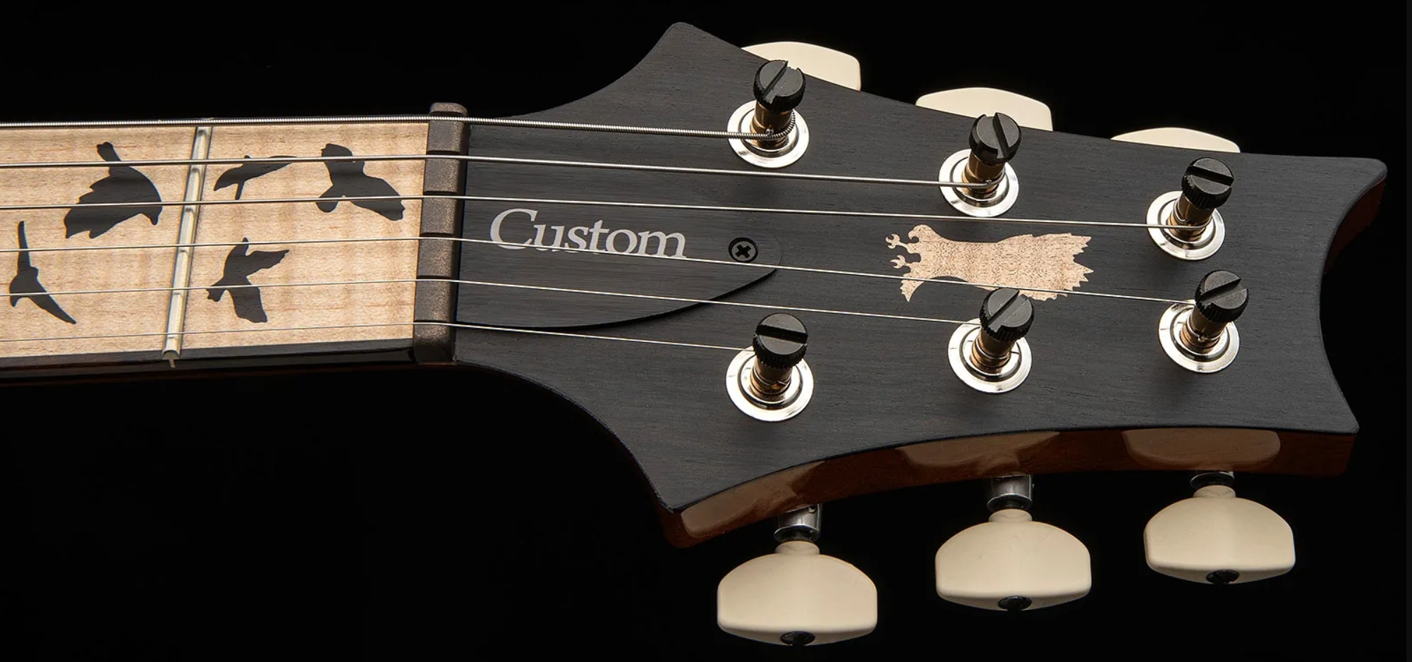 Prs Custom 24 Birds Of A Feather Usa Ltd 2h Trem Eb/mn - Honey Gold - Guitare Électrique Double Cut - Variation 2