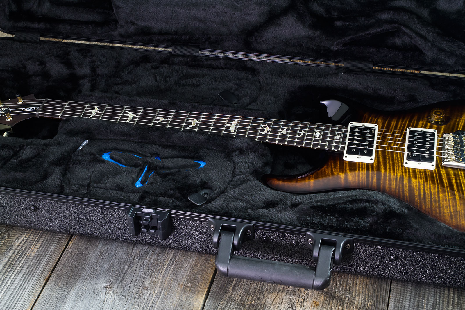 Prs Custom 24 Hand-signed Usa 2h Trem Rw #0400035 - Black Gold Wraparound Burst - Guitare Électrique Double Cut - Variation 10