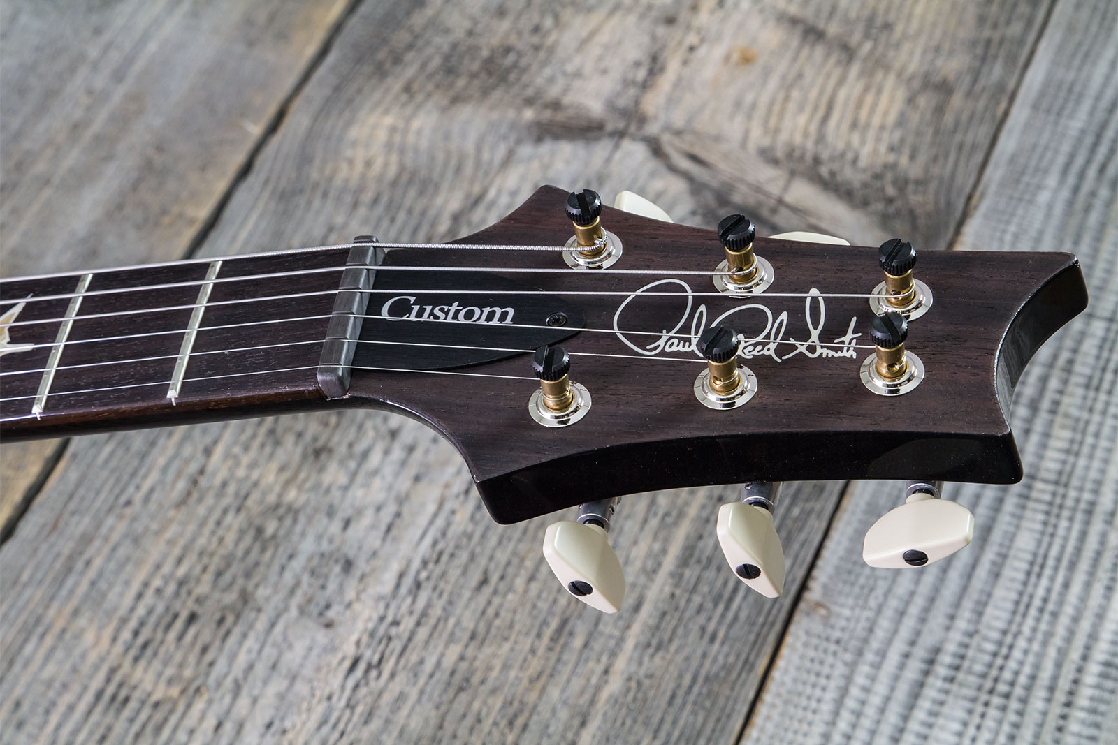 Prs Custom 24 Hand-signed Usa 2h Trem Rw #0400035 - Black Gold Wraparound Burst - Guitare Électrique Double Cut - Variation 6