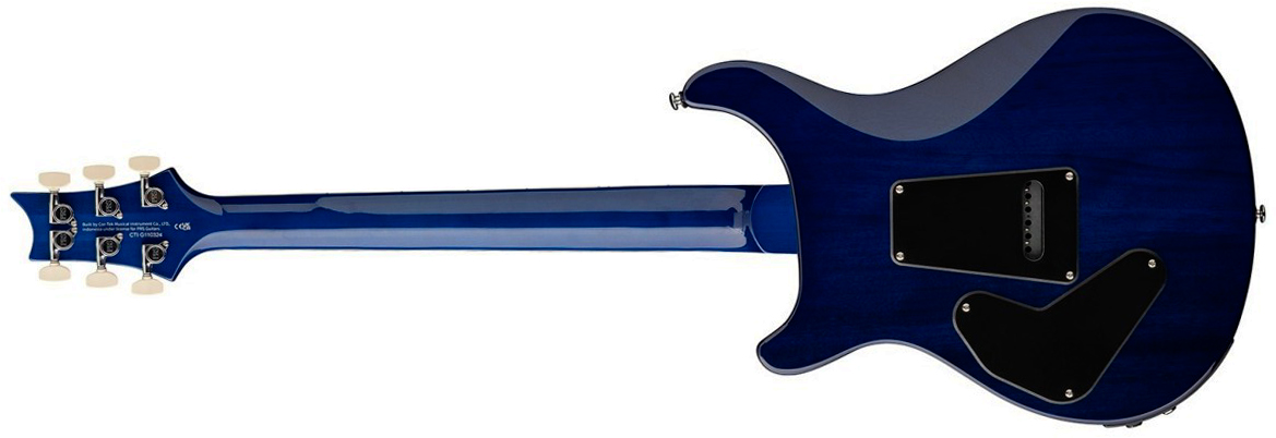 Prs Custom 24 Semi Hollow Piezo Se (wing Tuners) 2h Ht Rw - Lake Blue - Guitare Électrique 1/2 Caisse - Variation 1