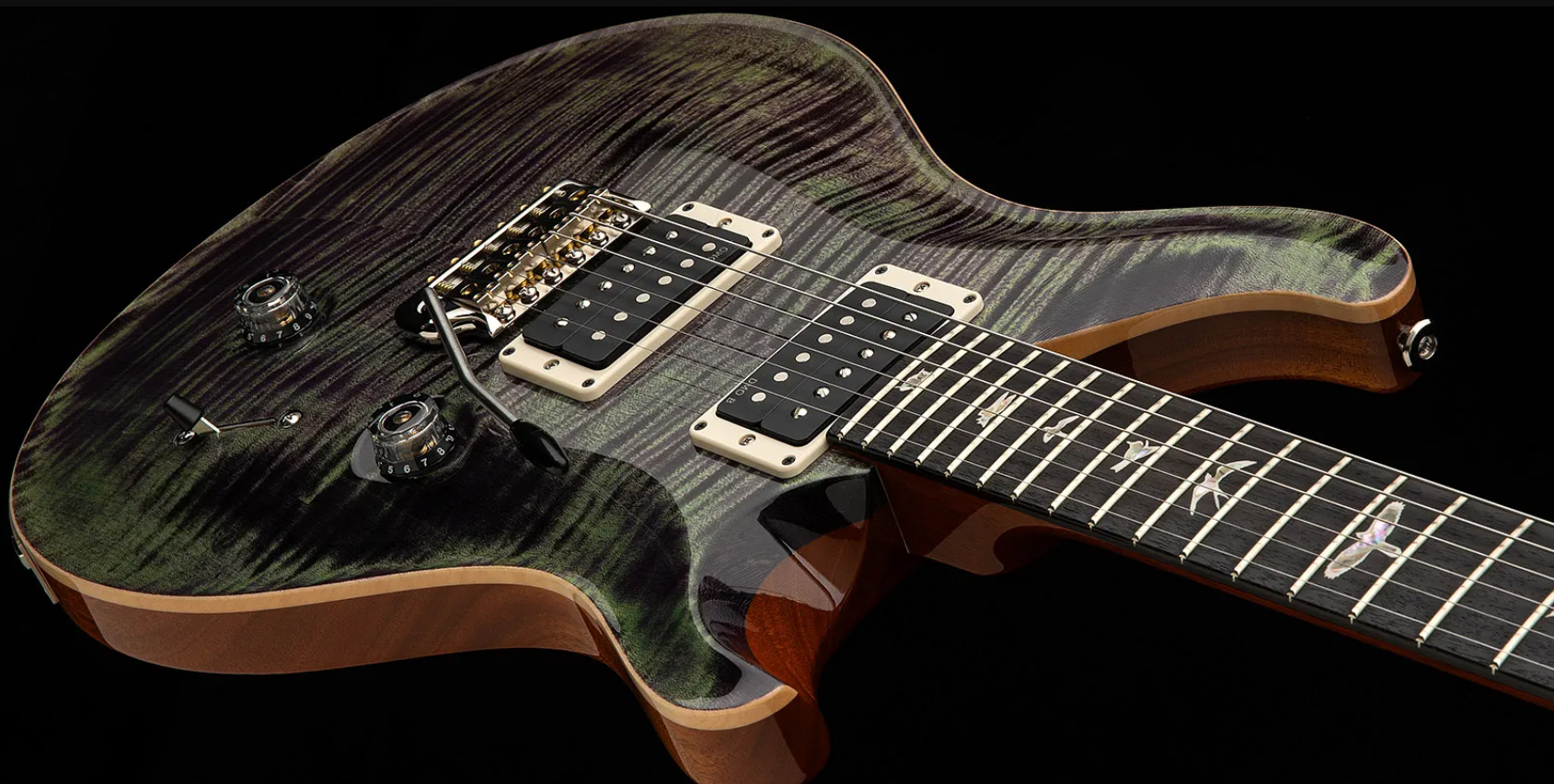 Prs Custom 24 Usa 2h Dmo Trem Rw - Aurora Borealis - Guitare Électrique Double Cut - Variation 1