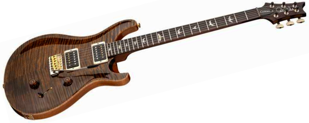 Prs Custom 24 Usa 2h Dmo Trem Rw - Tiger Eye - Guitare Électrique Double Cut - Variation 1