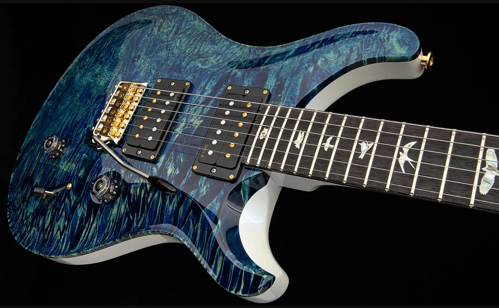 Prs Custom 24 Usa 2h Dmo Trem Rw - River Blue Pearl - Guitare Électrique Double Cut - Variation 3