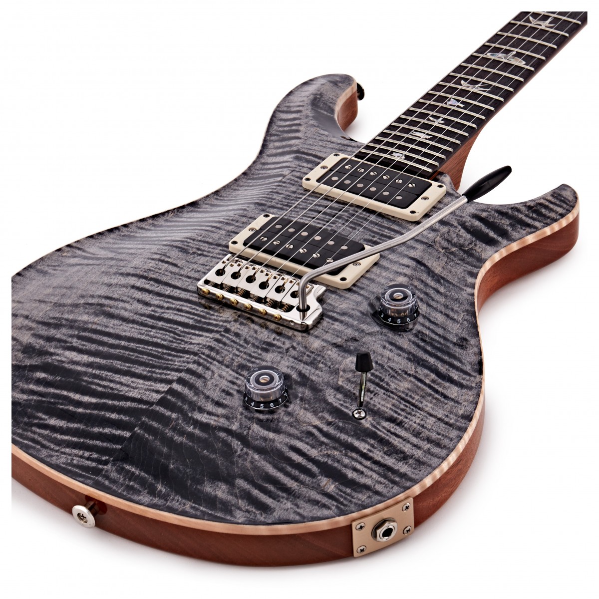 Prs Custom 24 Usa Hh Trem Rw - Charcoal Burst - Guitare Électrique Double Cut - Variation 3