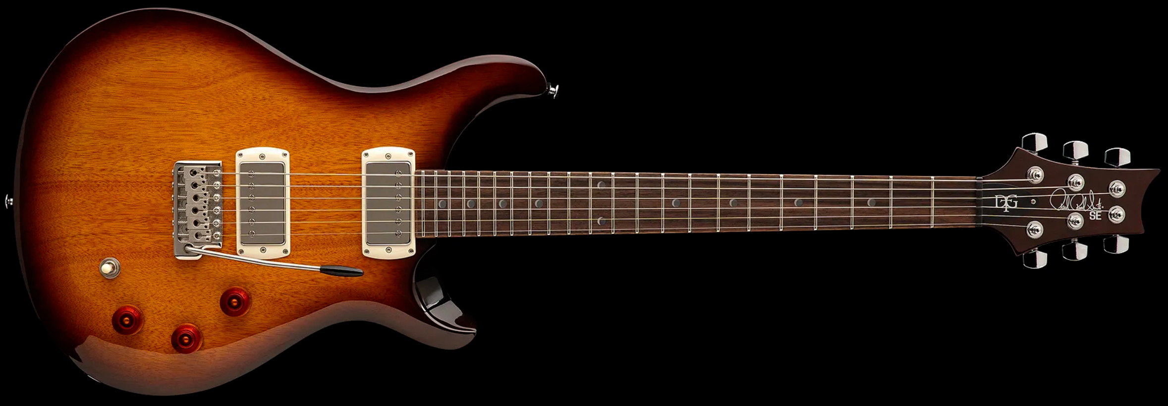 Prs David Grissom Dgt Standard Se Signature 2h Trem Rw - Mccarty Tobacco Sunburst - Guitare Électrique Double Cut - Variation 1