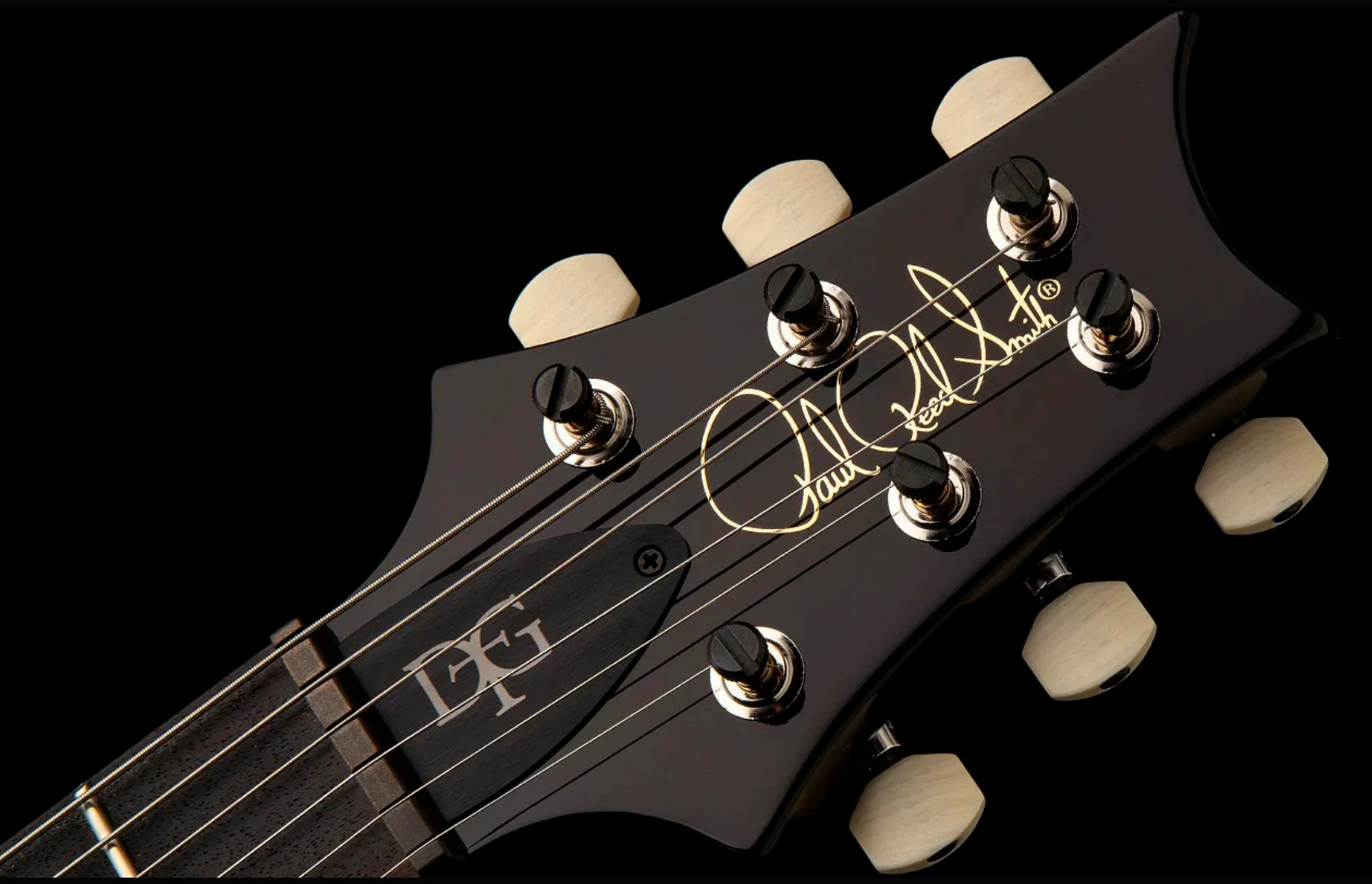 Prs David Grissom Dgt Usa Signature 2h Trem Rw - Gold Top Moon Inlays - Guitare Électrique Double Cut - Variation 1