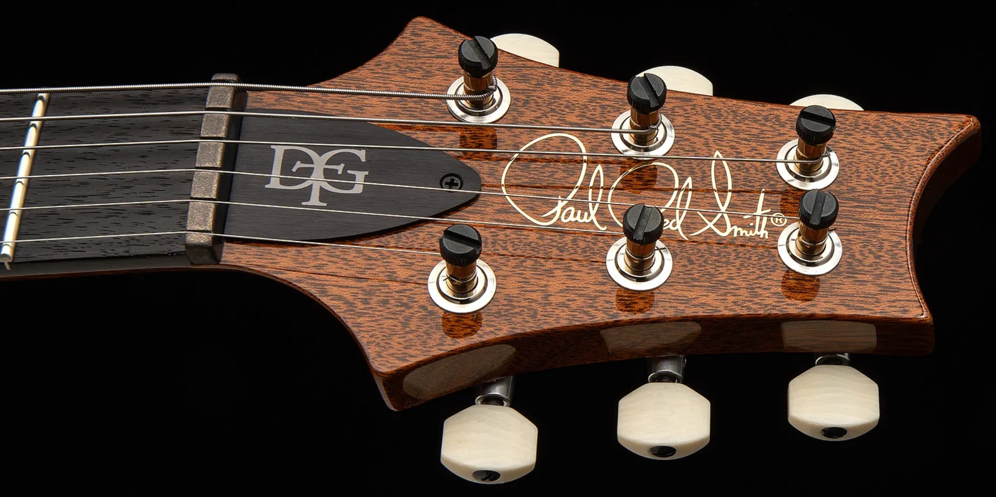 Prs David Grissom Dgt Usa Signature 2h Trem Rw - Tiger Eye - Guitare Électrique Double Cut - Variation 5