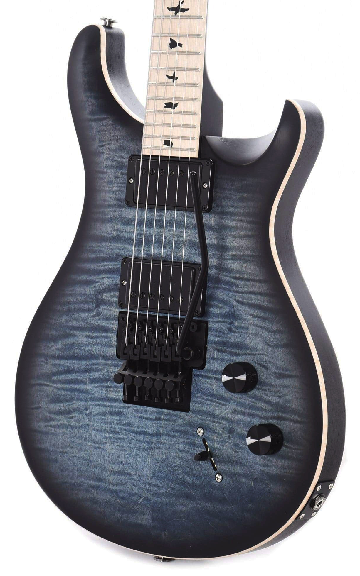 Prs Dustie Waring Dw Ce 24 Floyd Bolt-on Usa Signature 2h Fr Mn - Faded Blue Smokeburst - Guitare Électrique Double Cut - Variation 2