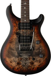 SE Exotic Veneer Custom 24-08 Poplar Burl - charcoal cherry midnight burst