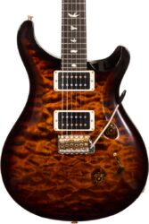 Guitare électrique solid body Prs USA Custom 24 10 Top #21-0332207 - Black gold burst
