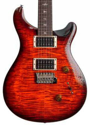Guitare électrique double cut Prs SE Custom 24 Ltd - Orange tiger smokeburst