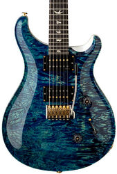 Guitare électrique double cut Prs USA Custom 24 (DMO Pickups) - River Blue Pearl